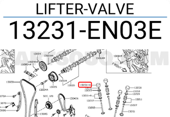Nissan 13231EN03E LIFTER-VALVE
