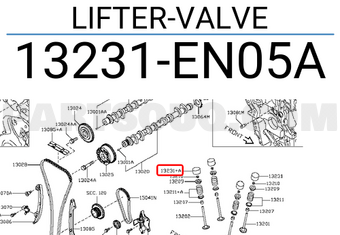 Nissan 13231EN05A LIFTER-VALVE