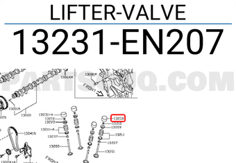Nissan 13231EN207 LIFTER-VALVE