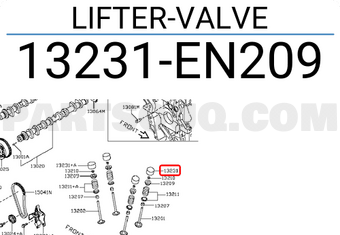 Nissan 13231EN209 LIFTER-VALVE