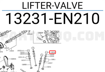 Nissan 13231EN210 LIFTER-VALVE