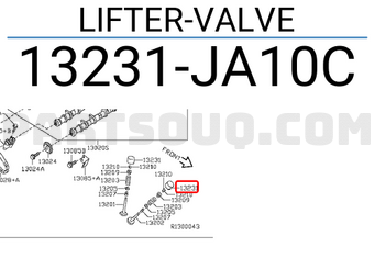 Nissan 13231JA10C LIFTER-VALVE