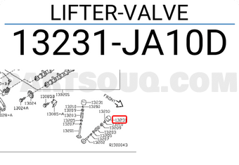 Nissan 13231JA10D LIFTER-VALVE