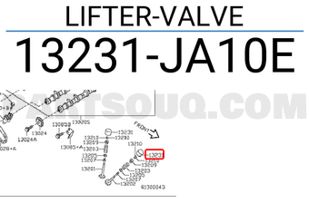 Nissan 13231JA10E LIFTER-VALVE