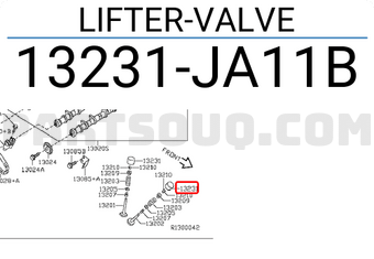 Nissan 13231JA11B LIFTER-VALVE