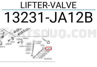 Nissan 13231JA12B LIFTER-VALVE