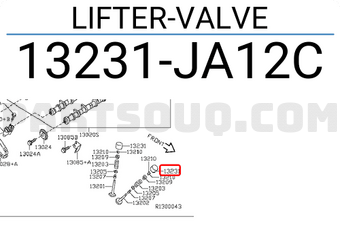 Nissan 13231JA12C LIFTER-VALVE