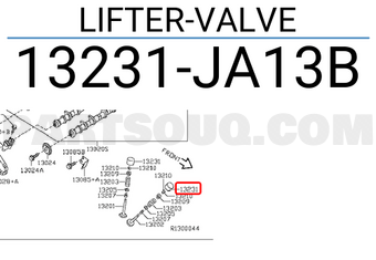 Nissan 13231JA13B LIFTER-VALVE