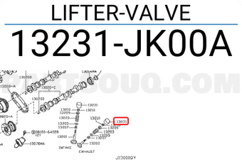 Nissan 13231JK00A LIFTER-VALVE