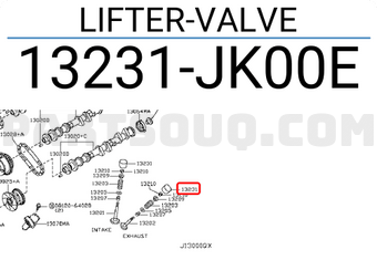 Nissan 13231JK00E LIFTER-VALVE