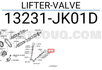 Nissan 13231JK01D LIFTER-VALVE