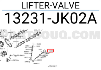 Nissan 13231JK02A LIFTER-VALVE