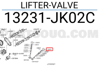 Nissan 13231JK02C LIFTER-VALVE