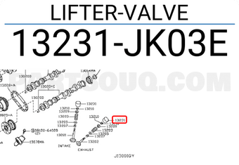 Nissan 13231JK03E LIFTER-VALVE