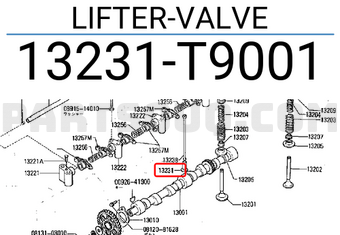 Nissan 13231T9001 LIFTER-VALVE