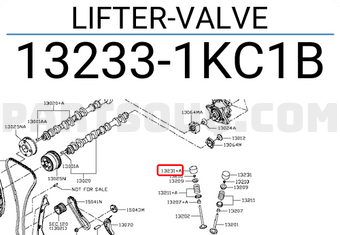 Nissan 132331KC1B LIFTER-VALVE