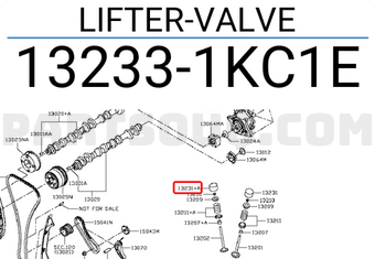 Nissan 132331KC1E LIFTER-VALVE