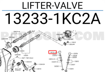 Nissan 132331KC2A LIFTER-VALVE