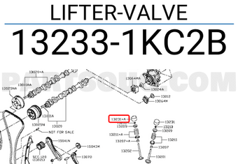 Nissan 132331KC2B LIFTER-VALVE