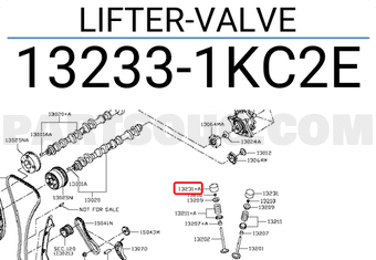 Nissan 132331KC2E LIFTER-VALVE