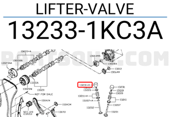 Nissan 132331KC3A LIFTER-VALVE
