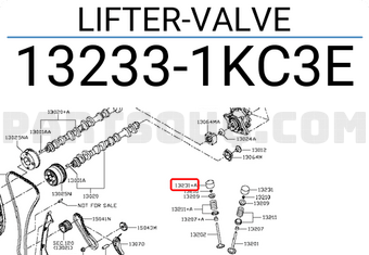 Nissan 132331KC3E LIFTER-VALVE
