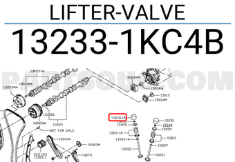 Nissan 132331KC4B LIFTER-VALVE
