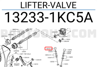 Nissan 132331KC5A LIFTER-VALVE