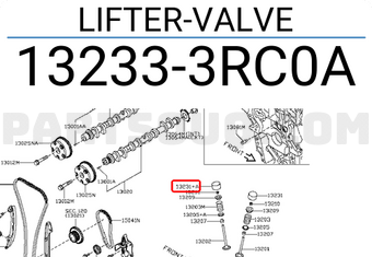 Nissan 132333RC0A LIFTER-VALVE