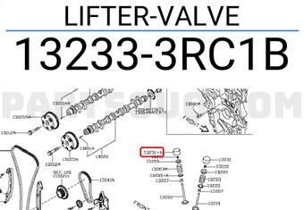 Nissan 132333RC1B LIFTER-VALVE