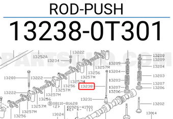 Nissan 132380T301 ROD-PUSH