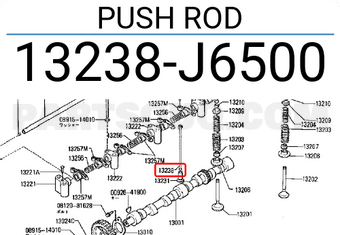 Nissan 13238J6500 PUSH ROD