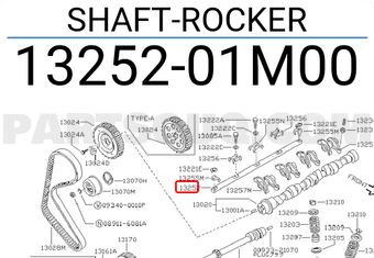 Nissan 1325201M00 SHAFT-ROCKER