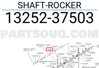 Nissan 1325237503 SHAFT-ROCKER