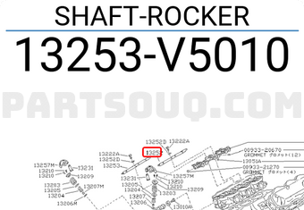 Nissan 13253V5010 SHAFT-ROCKER