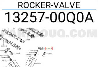 Nissan 1325700Q0A ROCKER-VALVE
