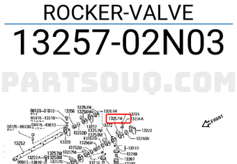Nissan 1325702N03 ROCKER-VALVE