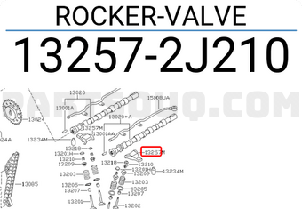 Nissan 132572J210 ROCKER-VALVE
