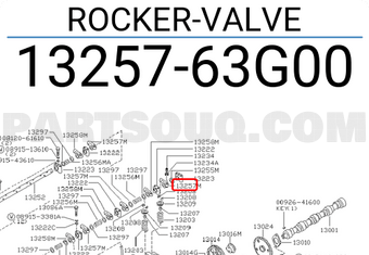 Nissan 1325763G00 ROCKER-VALVE