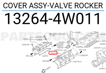 Nissan 132644W011 COVER ASSY-VALVE ROCKER