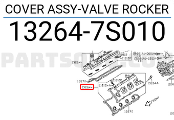 Nissan 132647S010 COVER ASSY-VALVE ROCKER