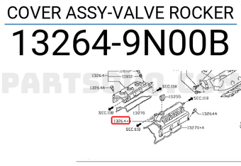 Nissan 132649N00B COVER ASSY-VALVE ROCKER