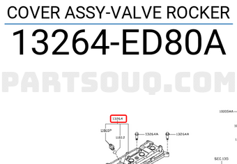 Nissan 13264ED80A COVER ASSY-VALVE ROCKER