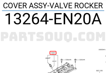 Nissan 13264EN20A COVER ASSY-VALVE ROCKER