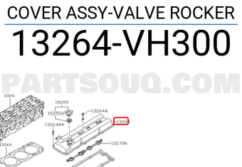 Nissan 13264VH300 COVER ASSY-VALVE ROCKER