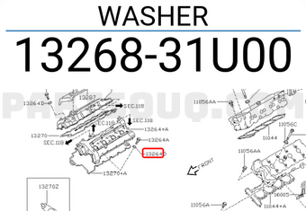 Nissan 1326831U00 WASHER