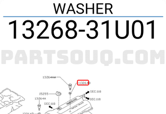 Nissan 1326831U01 WASHER