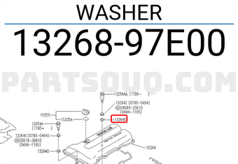 Nissan 1326897E00 WASHER