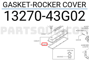 Nissan 1327043G02 GASKET-ROCKER COVER