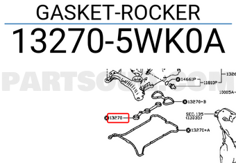 Nissan 132705WK0A GASKET-ROCKER